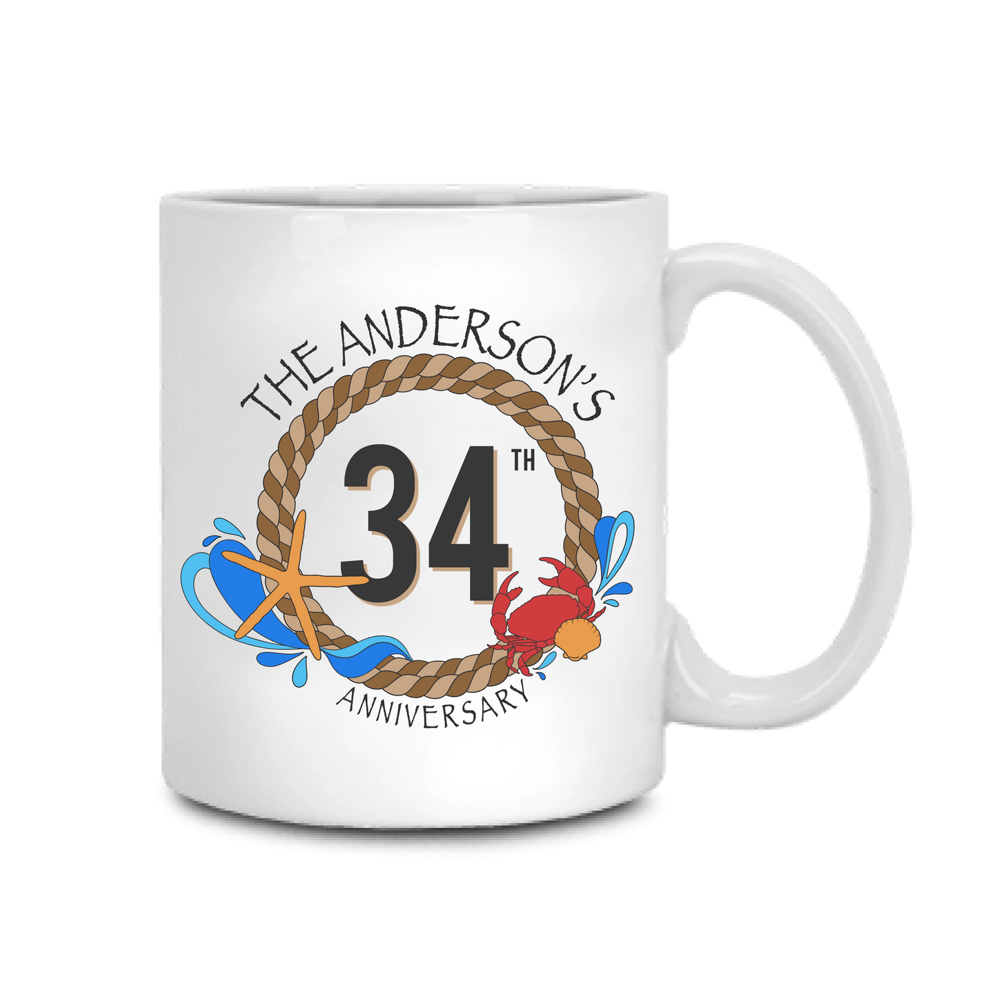 Numbers Ahoy - Personalized Coffee Mug