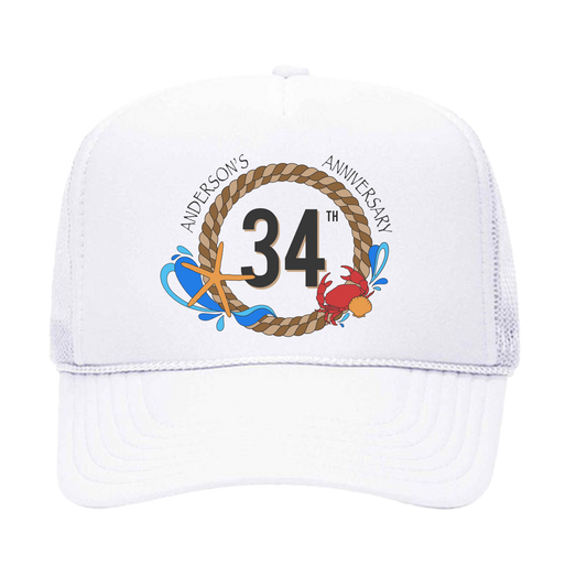 Numbers Ahoy - Unisex Personalized Trucker Hat