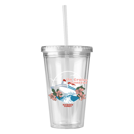 Cruise Control -  Personalized Tumbler with Straw